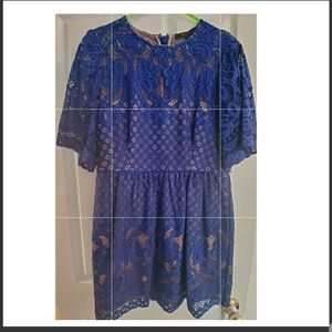 BCBG Maxazria-Jillyan Floral Lace Dress